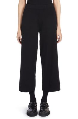 Max Mara Leisure Grembo Crop Knit Pants in Black 