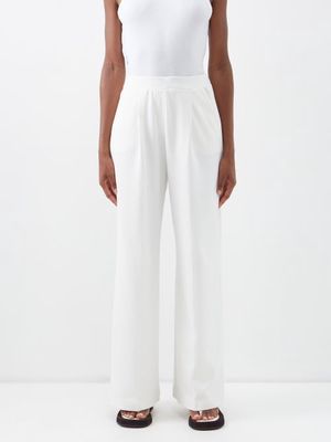 Max Mara Leisure - Oblare Trousers - Womens - White
