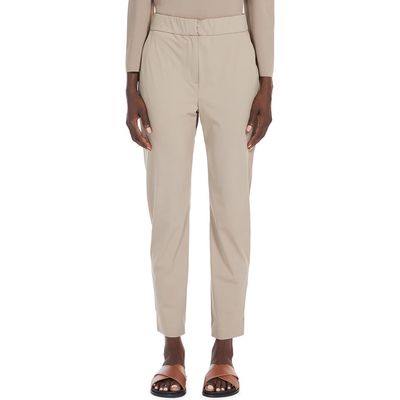 Max Mara Leisure Stretch Jersey Golf Pants in Turtledove 