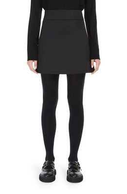 Max Mara Leisure Varna A-Line Jersey Miniskirt in Black