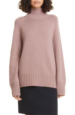 Max Mara Mantova Wool & Cashmere Turtleneck Sweater in Pink