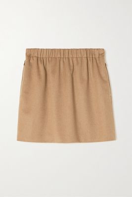 Max Mara - Ottavia Camel Hair Mini Skirt - Brown