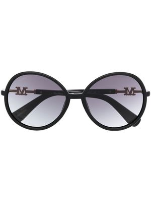 Max Mara oversize round-frame sunglasses - Black
