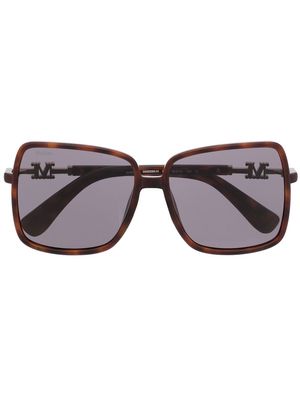 Max Mara oversized square-frame sunglasses - Brown