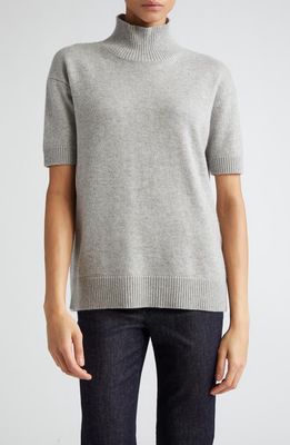 Max Mara Paola Wool & Cashmere Turtleneck Sweater in Light Grey