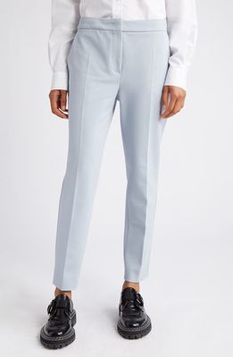 Max Mara Pegno Slim Fit Jersey Ankle Pants in Light Blue