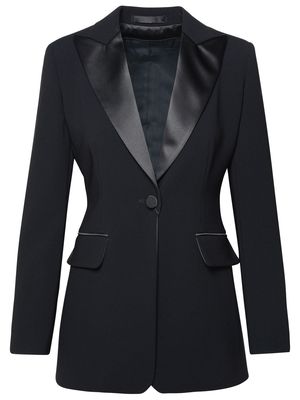 Max Mara Pianoforte plinio Black Acetate Blend Jacket