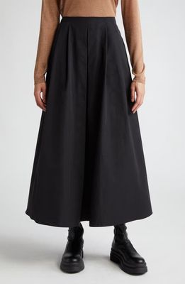 Max Mara Renoir Pleated Midi Skirt in Black