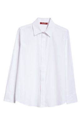 Max Mara Studio Frine Button-Up Shirt in Optical White