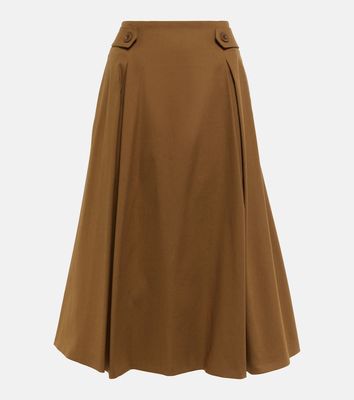 Max Mara Toledo cotton-blend midi skirt