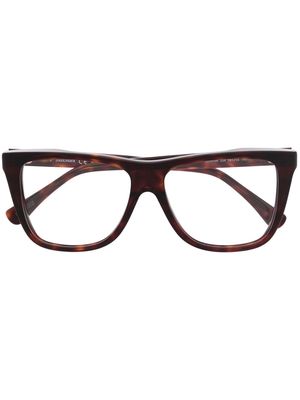 Max Mara tortoiseshell effect rectangle-shaped glasses - Brown