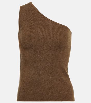 Max Mara Vetro one-shoulder wool and cashmere top