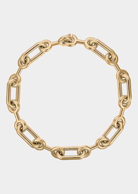 Maxi Binary Chain Necklace in Gold Vermeil