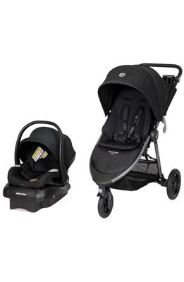 Maxi-Cosi Gia XP Luxe 3-Wheel Stroller & Mico Luxe Infant Car Seat Travel System in Midnight Black