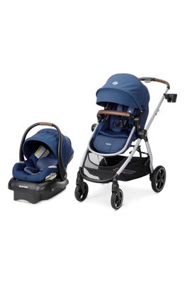 Maxi-Cosi Zelia Luxe Stroller & Mico Luxe Infant Car Seat 5-in-1 Modular Travel System in New Hope Navy