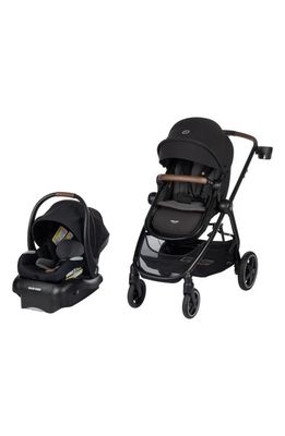 Maxi-Cosi Zelia² Luxe Stroller & Mico Luxe Infant Car Seat 5-in-1 Modular Travel System in New Hope Black