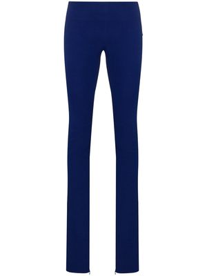 Maximilian Davis low-rise slim-fit trousers - Blue