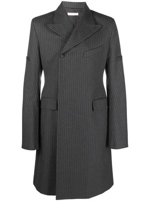Maximilian Davis pinstripe tailored coat - Grey