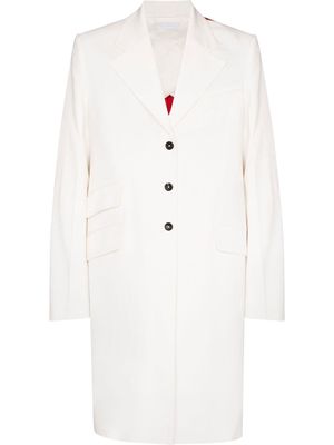 Maximilian Davis single-breasted tailored coat - White