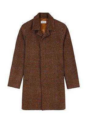 Maximus Glen Plaid Wool Coat