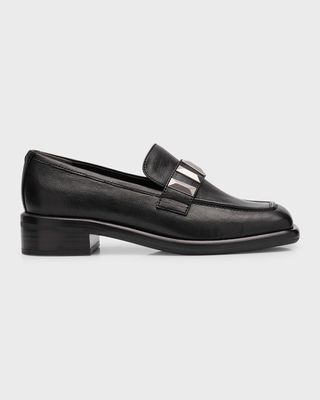 Maxwell Leather Stud Slip-On Loafers