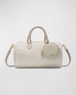 May Zip Boucle Top Handle Bag