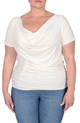 MAYES NYC Tracy Cowl Neck Top in Ivory