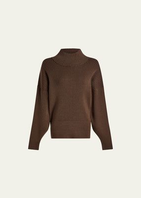 Mayfair Mock-Neck Knit Pullover