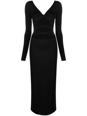 Maygel Coronel Erica cut-out maxi dress - Black