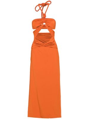 Maygel Coronel Migramah cut-out dress - Orange