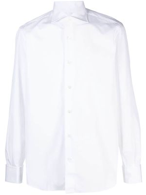 Mazzarelli long-sleeve cotton shirt - White