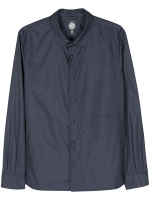 Mazzarelli long-sleeve shirt jacket - Blue