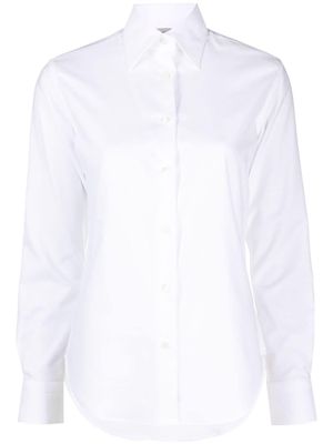 Mazzarelli slim-cut cotton shirt - White