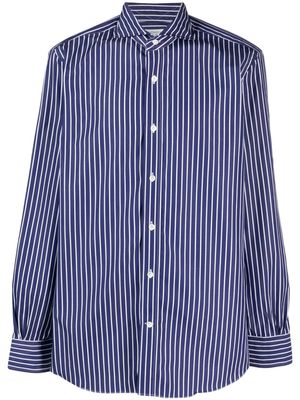 Mazzarelli striped cotton shirt - Blue