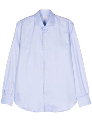 Mazzarelli twill-weave cotton shirt - Blue