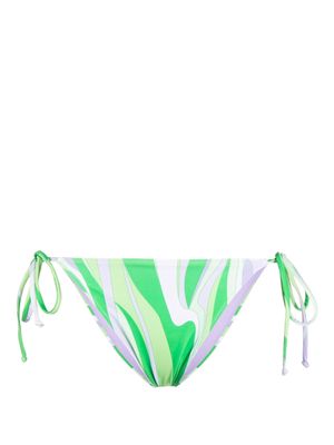 MC2 Saint Barth abstract-print bikini bottoms - Green