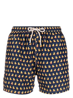 MC2 Saint Barth all-over duck print swim shorts - Blue