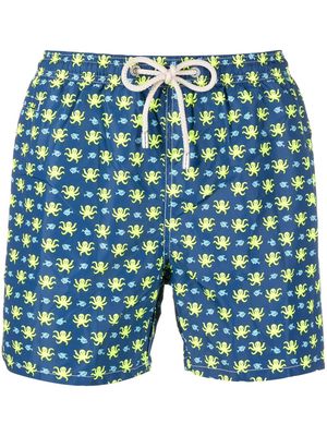 MC2 Saint Barth all-over octapus-print swim shorts - Blue