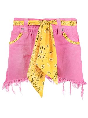 MC2 Saint Barth Arizona bandana-print short shorts - Pink