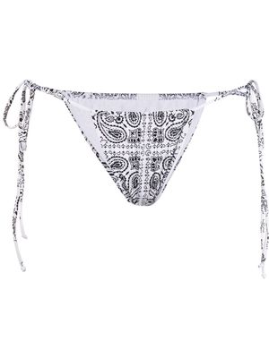 MC2 Saint Barth bandana-print bikini bottoms - White