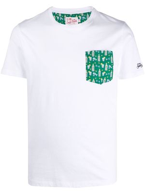 MC2 Saint Barth Blanche graphic-pocket T-shirt - White