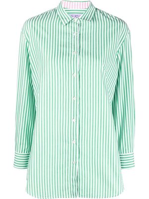 MC2 Saint Barth Brigitte long-sleeve striped shirt - Green