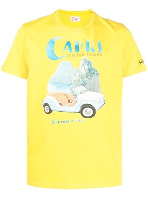 MC2 Saint Barth Capri Island graphic T-shirt - Yellow
