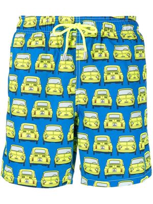 MC2 Saint Barth car-print swim shorts - Blue