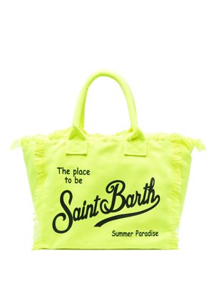 MC2 Saint Barth Colette ikat-print beach bag - Yellow