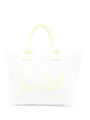 MC2 Saint Barth Colette logo-print beach bag - White