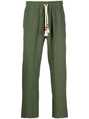 MC2 Saint Barth drawstring linen trousers - Green