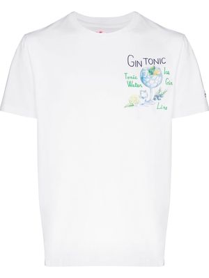 MC2 Saint Barth embroidered Gin Tonic T-shirt - White