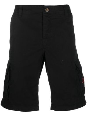 MC2 Saint Barth embroidered-logo cargo shorts - Black