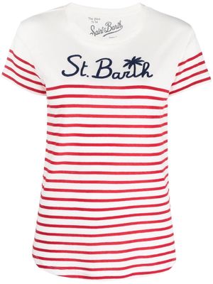 MC2 Saint Barth embroidered-logo t-shirt - White